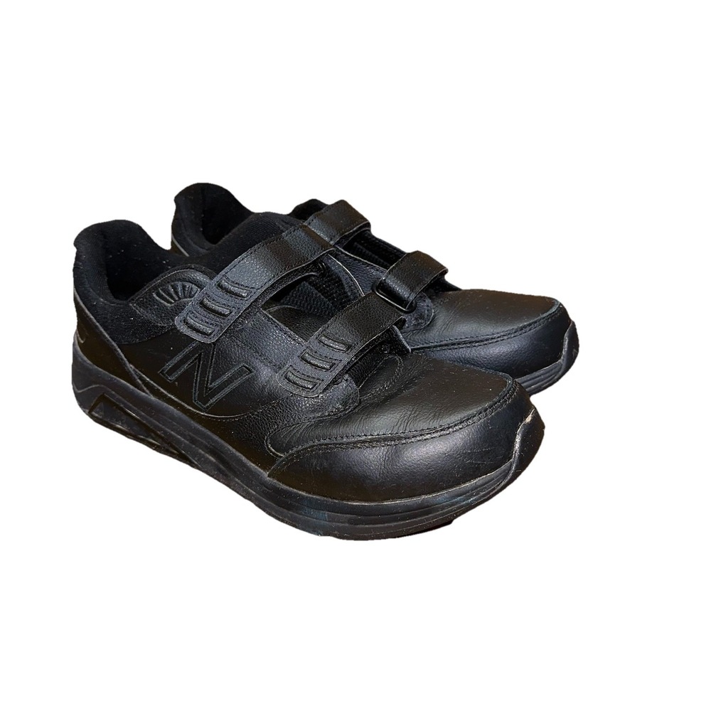 New Balance 928v3 Black‎ Leather Walking Shoes Sneakers Hook & Loop Men's 10 D
